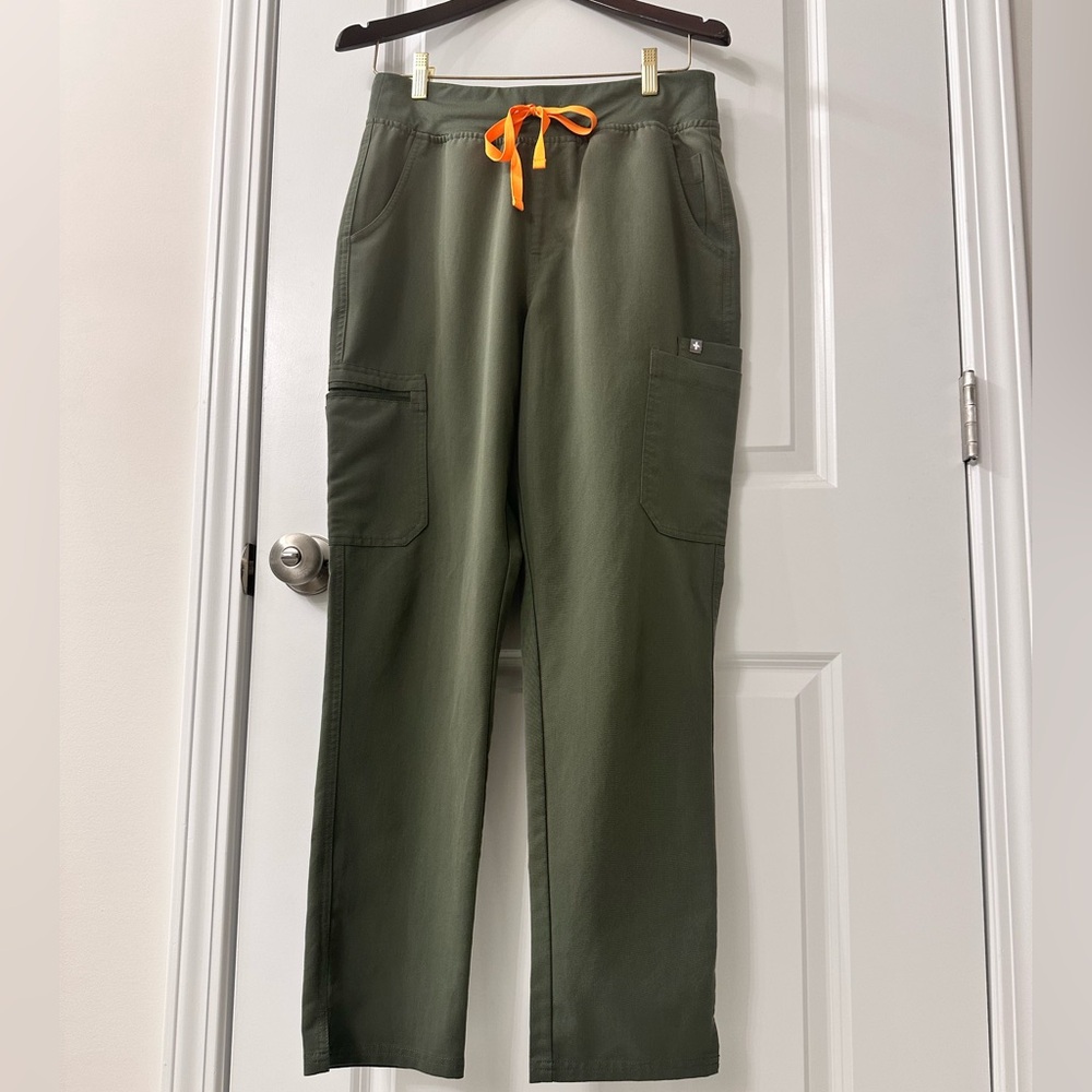 FIGS High waist YOLO scrub pants